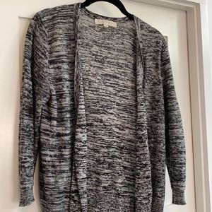 Black and white cotton cardigan